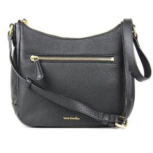 Black Leather Mini Vivian Crossbody